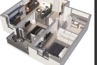 Apartament cu 3 camere decomandat în Exterior Vest - 1
