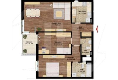 Apartament 3 camere, decomandat, etaj 1, zona Platinia Dorobantilor - 6