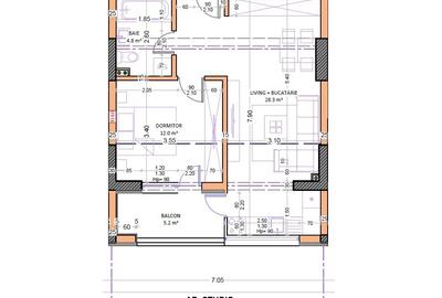 2 camere tip Studio 50.3mp - Metrou Berceni - Proiect Nou - Predare 2026 - 3