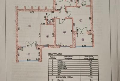 Apartament cu 3 camere decomandat, mobilat în Camil Ressu - 12