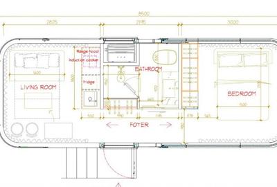 Casa tip Capsula de la View Box Houses - modelul Barcelona