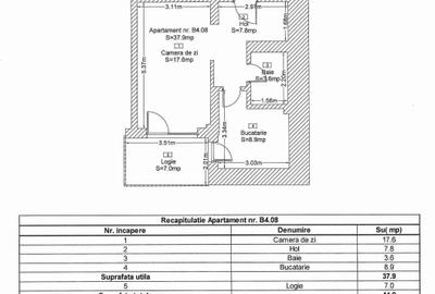 Garsonieră decomandată în Central - 1