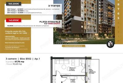 Garsonieră decomandată în Avantgarden