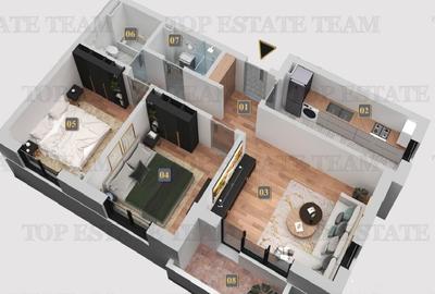Apartament cu 3 camere în Dudu - 5