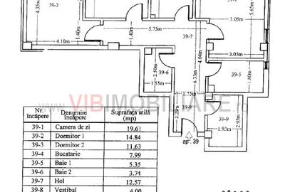 Apartament cu 3 camere decomandat, mobilat în Titan - 23