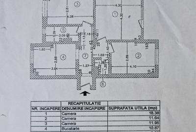 Apartament 3 camere, parter ,67 mp,  constructie 1992, str. Maica Domnului - 3