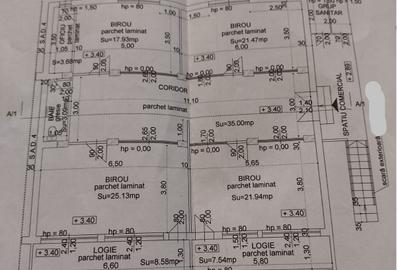 Gh. Lazar - Spatii birouri - Su=144mp - Centrala proprie - 9