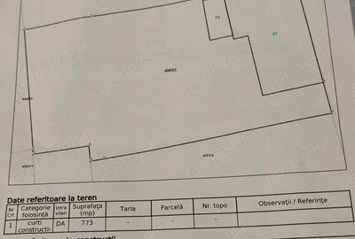 Casă cu 3 camere cu Teren 778 Mp în Central