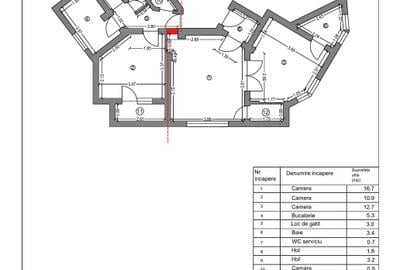 Apartament cu 3 camere decomandat în Dacia - 1