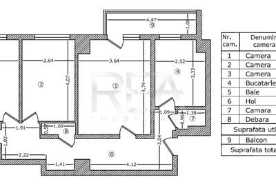 3 camere cu vedere pe spate in Banu Manta | bloc 1978 - 13