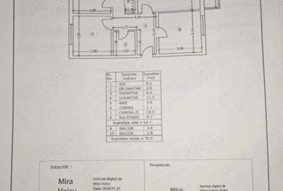 Apartament cu 3 camere decomandat în Central - 1