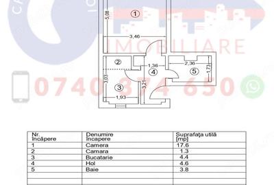 Garsonieră decomandată în Ultracentral - 1