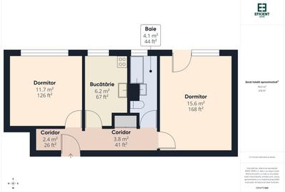 Apartament cu 2 camere decomandat, mobilat în Complex Studențesc - 15