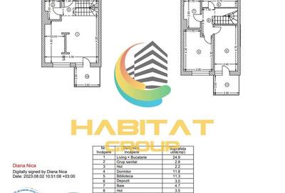 Vanzare 3 camere metrou Piata Sudului tip Duplex finalizat - 18