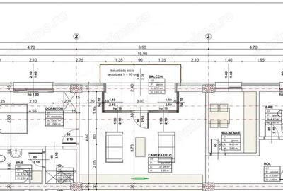 Apartament cu 2 camere semidecomandat, mobilat în Borhanci - 1
