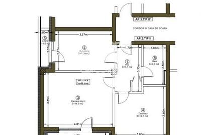 Apartament cu 2 camere semidecomandat, mobilat în Apahida - 14