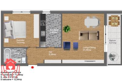 Baneasa Shopping City-Locatie retrasa, multa verdeata, finisaje deosebite! - 14