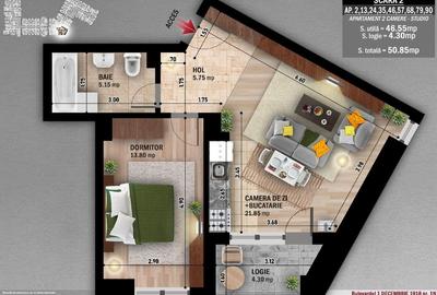 Inchiriere Apartament Mobilat - Costin Georgian - Bloc Nou 2025 - 2