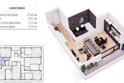 Garsonieră în Central - 8