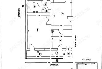 Apartament de vanzare, 3 camere decomandate, central, in Bacau - 1