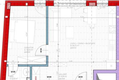 Apartament cu 2 camere semidecomandat în Dâmbul Rotund - 1