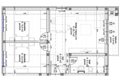 Apartament cu 3 camere în Central - 1