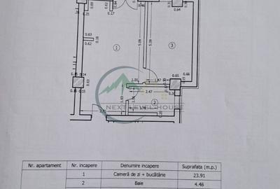 Apartament cu 2 camere semidecomandat, mobilat în Tractorul - 8