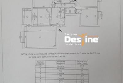 Apartament 4 camere decomandat 80mp 2 bai + balcon de renov - 1