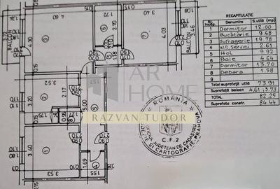 Apartament cu 3 camere decomandat, mobilat în Central - 7