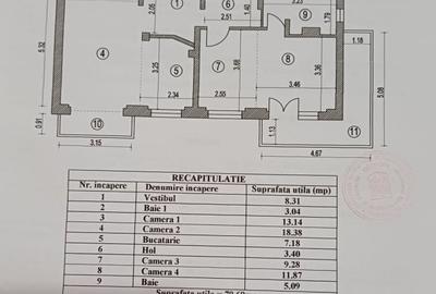 Apartament cu 4 camere decomandat, mobilat în Drumul Taberei - 12
