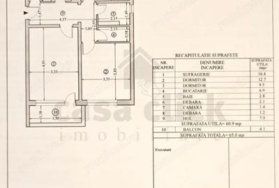 Apartament cu 3 camere decomandat în Mazepa 1