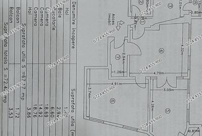 Apartament cu 3 camere semidecomandat în Ultracentral - 10