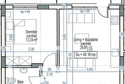 Apartament cu 2 camere semidecomandat în Central - 2