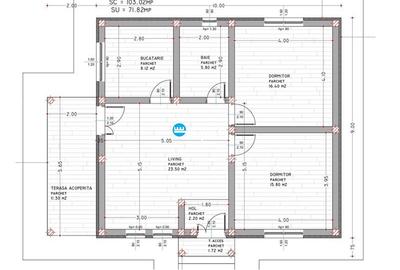 Casă individuală cu 3 camere cu Canalizare în Bucium - 3