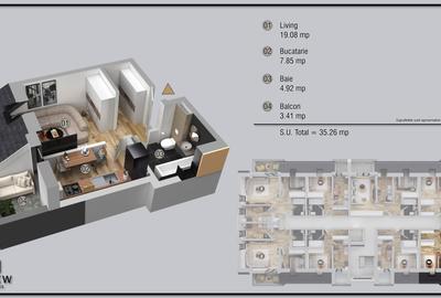 Garsonieră decomandată în Chiajna - 3