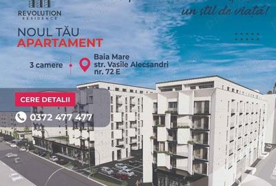 NEW! COMISION 0% - Apartamente 3 camere - Vasile Alecsandri 72E, Baia Mare - 1