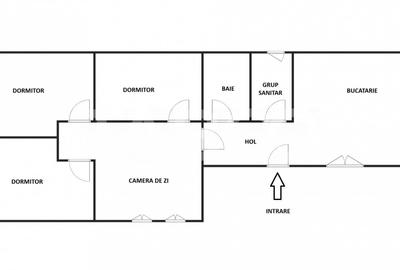 Apartament 89 mpu 4 camere 2 bai loc parcare si pivnita central Sibiu - 2