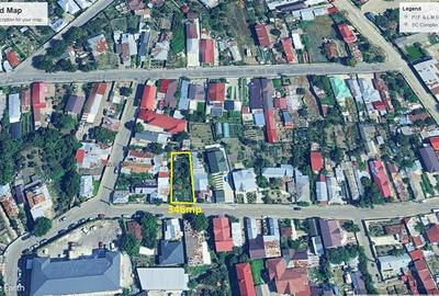 Teren 346mp de vanzare in Focsani pe strada Triumfului nr 3 - 5