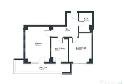Apartament cu 2 camere decomandat în Central - 1