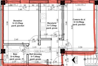 Apartament cu 2 camere decomandat în Ciurea
