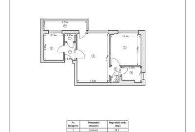 Apartament cu 2 camere semidecomandat în 1 Mai - 7