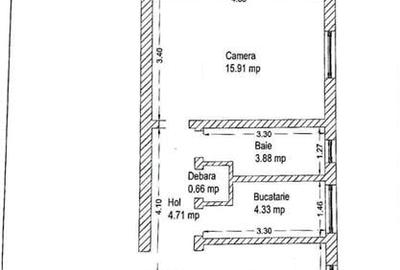 Etaj 2, 3 camere Girocului-Spitalul Judetean - 12