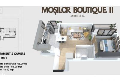 Apartament cu 2 camere în Moșilor - 5