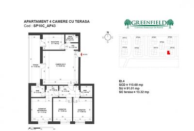 Apartament 4 camere  Greenfield Residence Salcamilor - 18