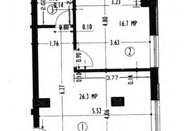 Apartament cu 2 camere semidecomandat în Mărăști - 3