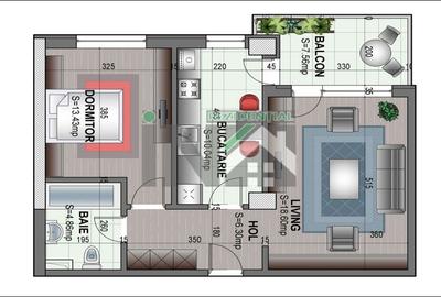 Apartament cu 2 camere decomandat în Militari - 9
