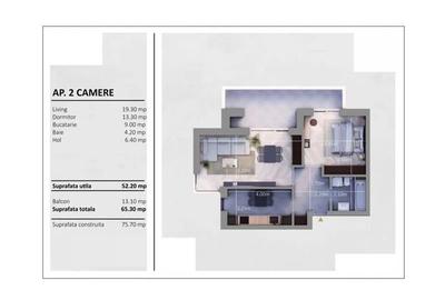 Apartament 2 camere Grand Kristal - 9