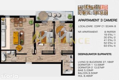 Apartament cu 3 camere decomandat în Berceni - 2