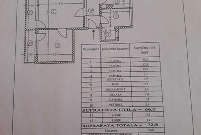 Apartament cu 2 camere semidecomandat în Ultracentral