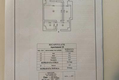P.F. Apartament cu o camera, Tatarasi, 40mp, decomandat - 1